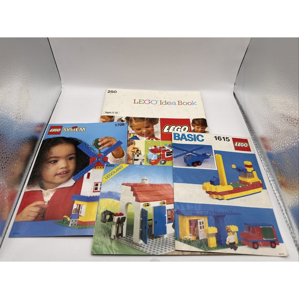 Vintage LEGO Idea Book 250 with 100% COMPLETE Sticker Sheet 1987 & Books 1615